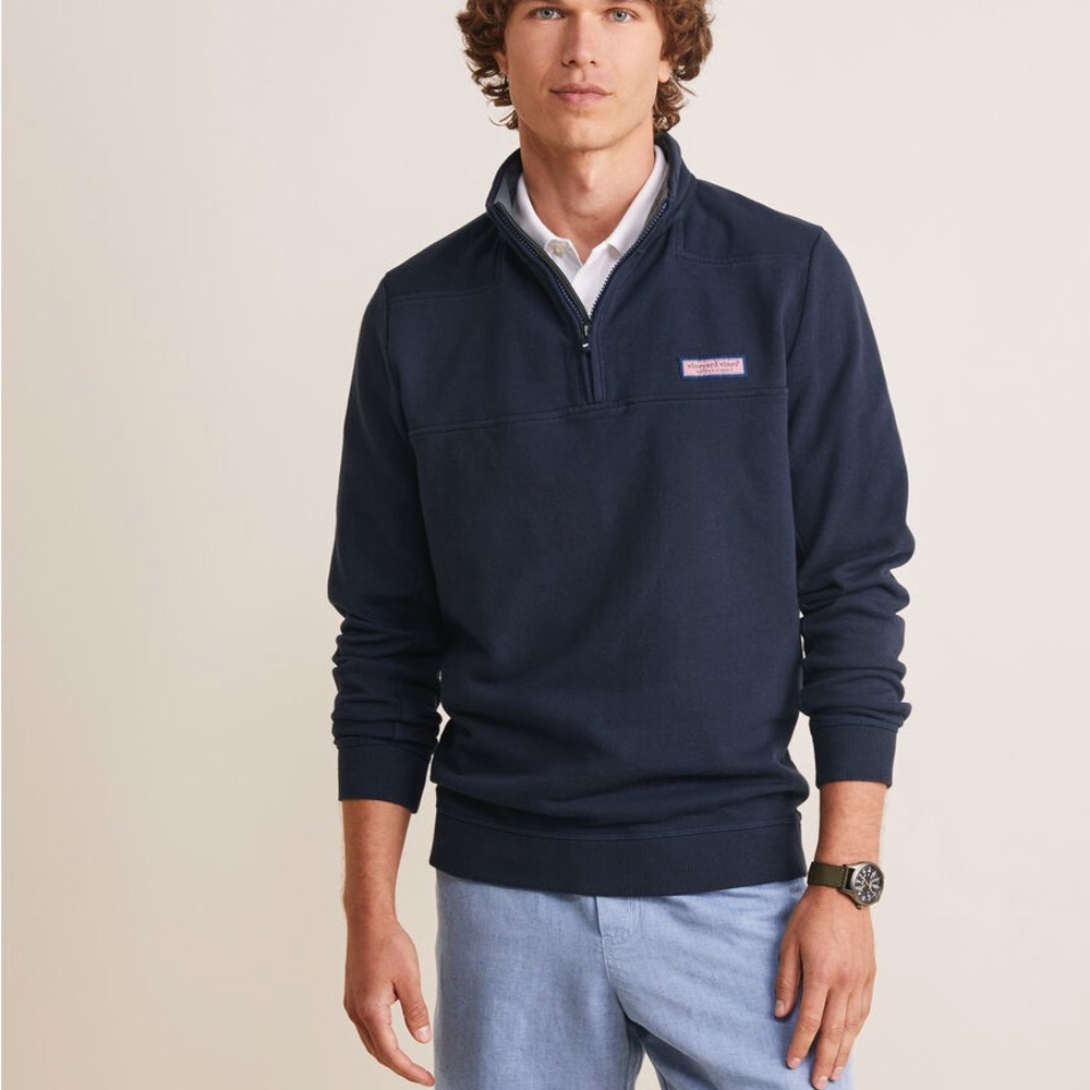 NWT Vineyard Vines Men's Navy Classic Shep Shirt